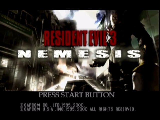 Captura de Pantalla del Menú de Resident Evil 3